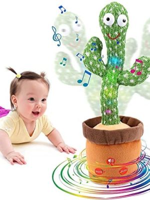 Dancing Cactus Talking Toy, Cactus Plush Toy, Wriggle & Singing Recording Repeat (Storio Toys)